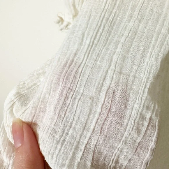 Doen Anneth Blouse Top Salt Cream Lace Medium - Picture 10 of 11